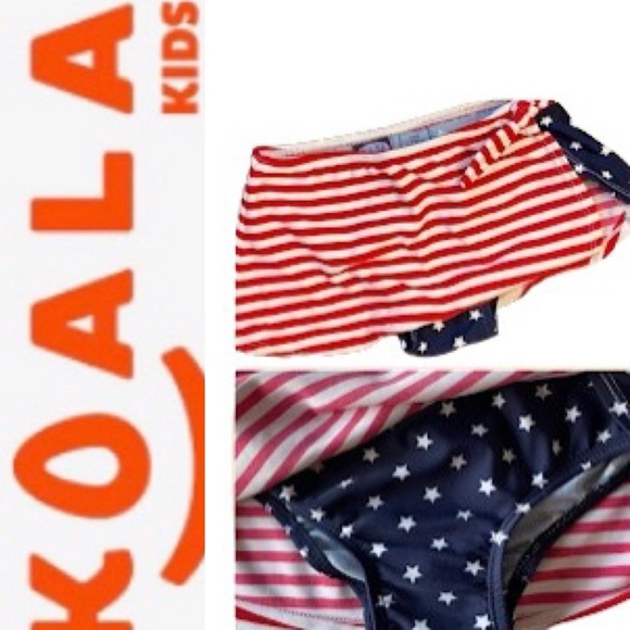 Koala Kids Other - 🇺🇸🏖Girls Koala Kids Patriotic Flag Bikini Bot…